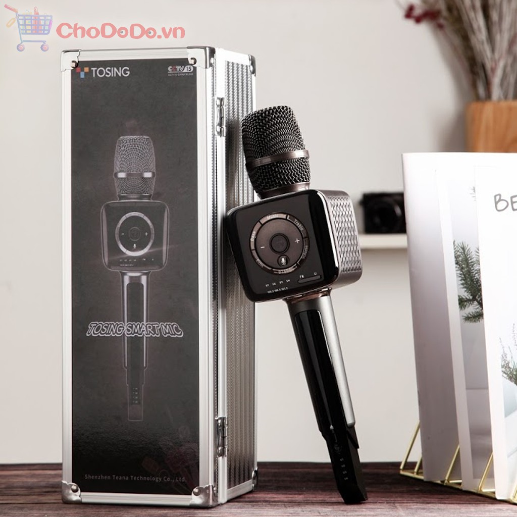 Mic Karaoke Bluetooth Tosing V1 Cao Cấp✔️Tích hợp UHF ✔️FM kết nối ôtô ✔️Tặng kèm HDSD tiếng Việt