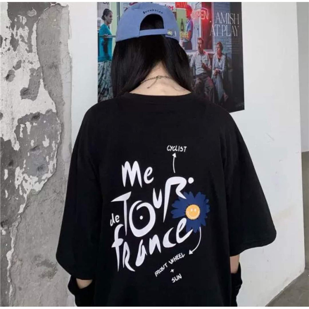 [Form to siêu đẹp] Áo thun tay lỡ - áo phông tay lỡ unisex FRIDAY HOA CÚC