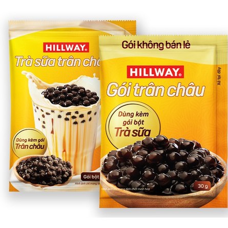 HỘP 5 COMBO TRÀ SỮA TRÂN CHÂU HILLWAY, KÈM GÓI TRÂN CHÂU