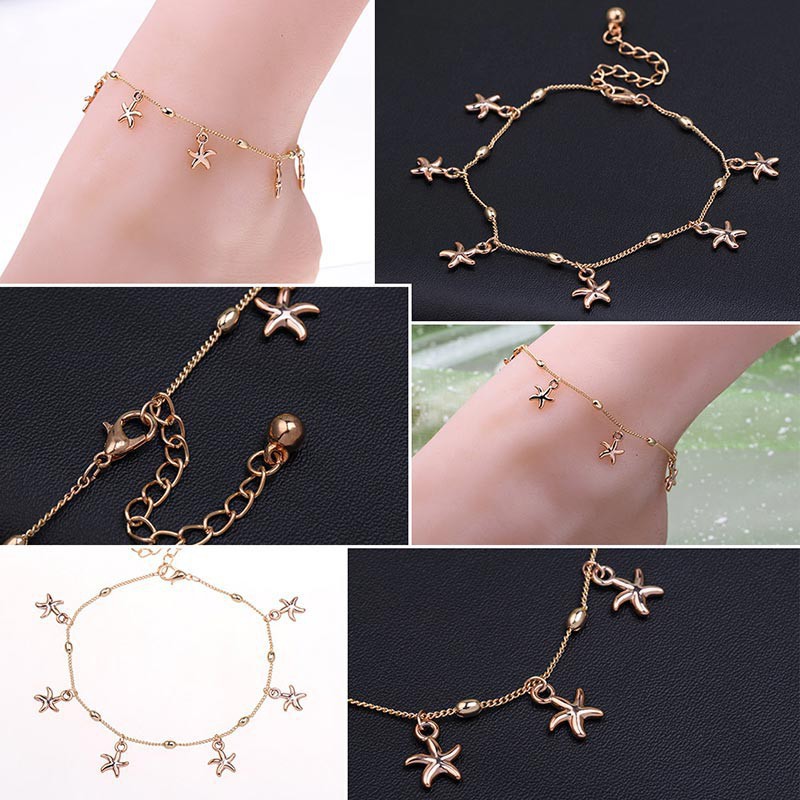 Lắc chân hình sao biển thời trang cho nữ