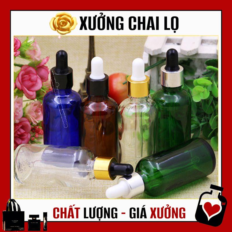 Lọ Chiết Serum ❤ TOP GIÁ RẺ ❤ [30ml] Lọ đựng tinh dầu bóp giọt khoen vàng rỗng chiết mỹ phẩm ,Xưởng Chai Lọ