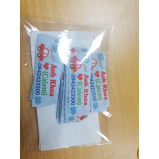 Mác áo bé set vải keo 50 cái giặt không phai
