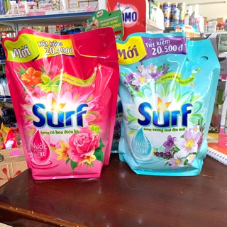 [Mẫu Mới]Nước Giặt Surf Túi 3,5-3,8Kg Hương Hoa Cỏ/Sương Mai