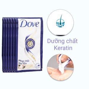 Kem xả Dove phục hồi hư tổn 6.1ml x 12 gói