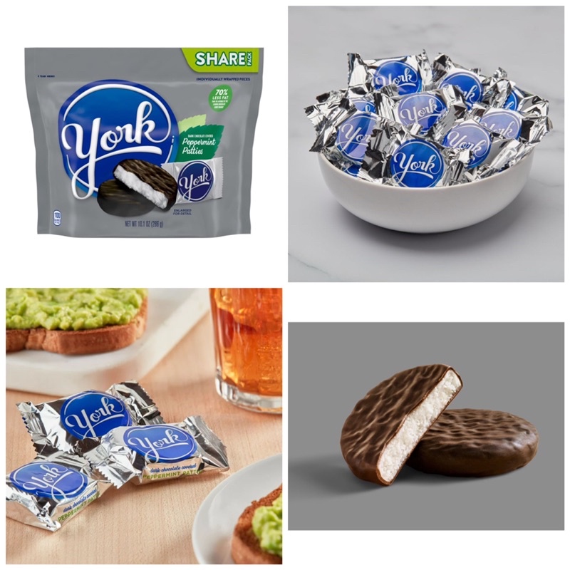 Kẹo Sô Cô La Đắng Bạc Hà Hershey York Share Size 286g