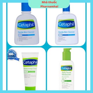 Nhà thuốc Pharnamhai, Sữa Rửa Mặt Dịu Nhẹ Cetaphil (125ml,500ml) - Kem Dưỡng Ẩm Face & Body, Chống Nắng Face