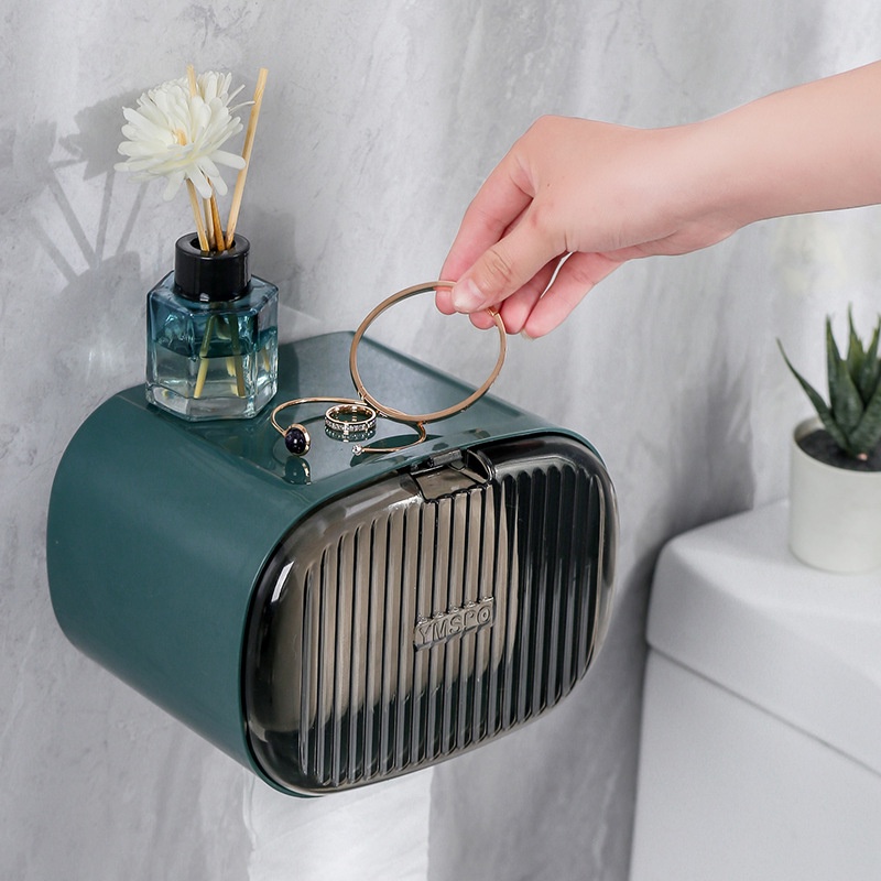 Hộp để giấy vệ sinh dán tường hiện đại dành cho phòng tắm cao cấp Mã vs7
