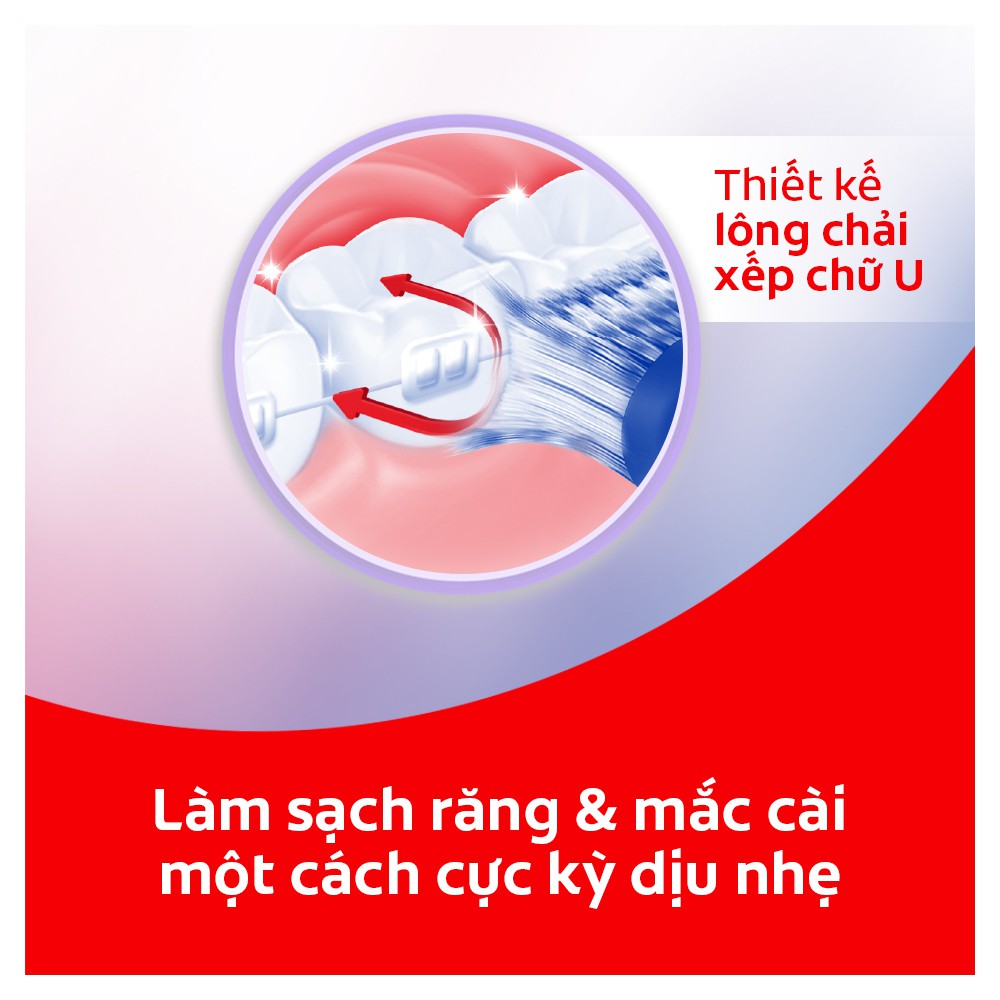 Combo Colgate Ortho dành cho người niềng răng: Bàn chải đánh răng &amp; Nước súc miệng 500ml