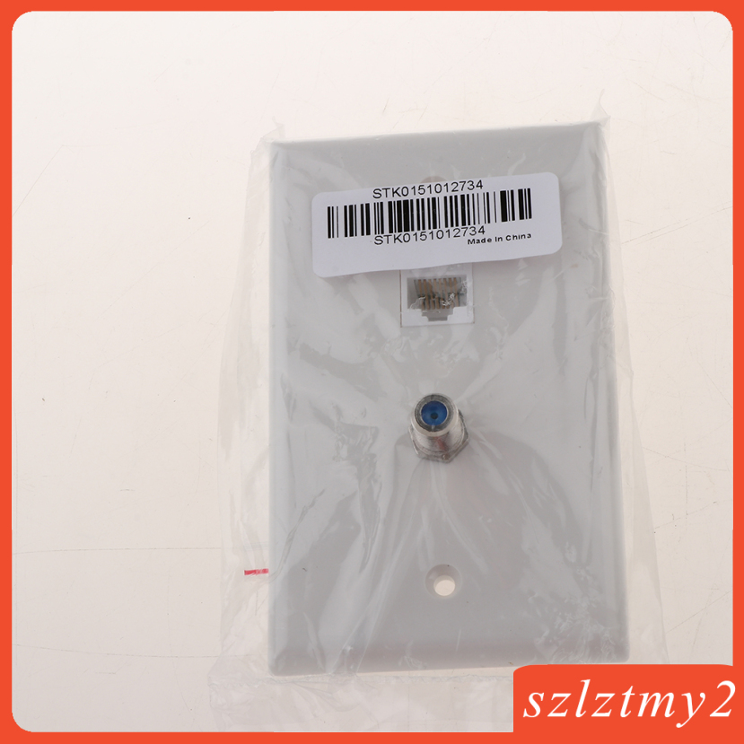 [galendale] Coaxial F Connector Ethernet Network Wall Plate Coax     Socket Outlet | BigBuy360 - bigbuy360.vn