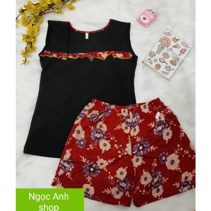 Bộ đùi phối thun solen nhung, aty loại 1