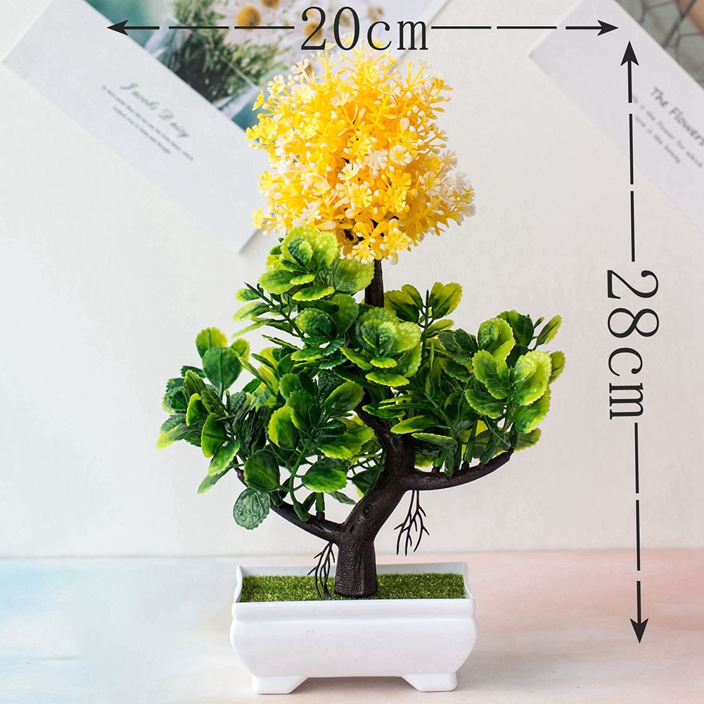 Chậu Cây Bonsai Giả Trang Trí Nhà Cửa