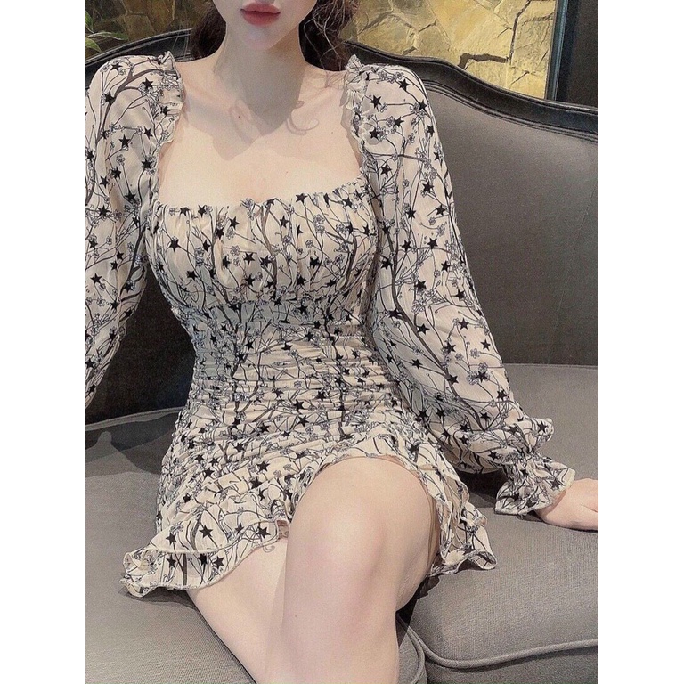 [TANA'S] Đầm hoa body họa tiết nhún ngực siêu xinh | BigBuy360 - bigbuy360.vn