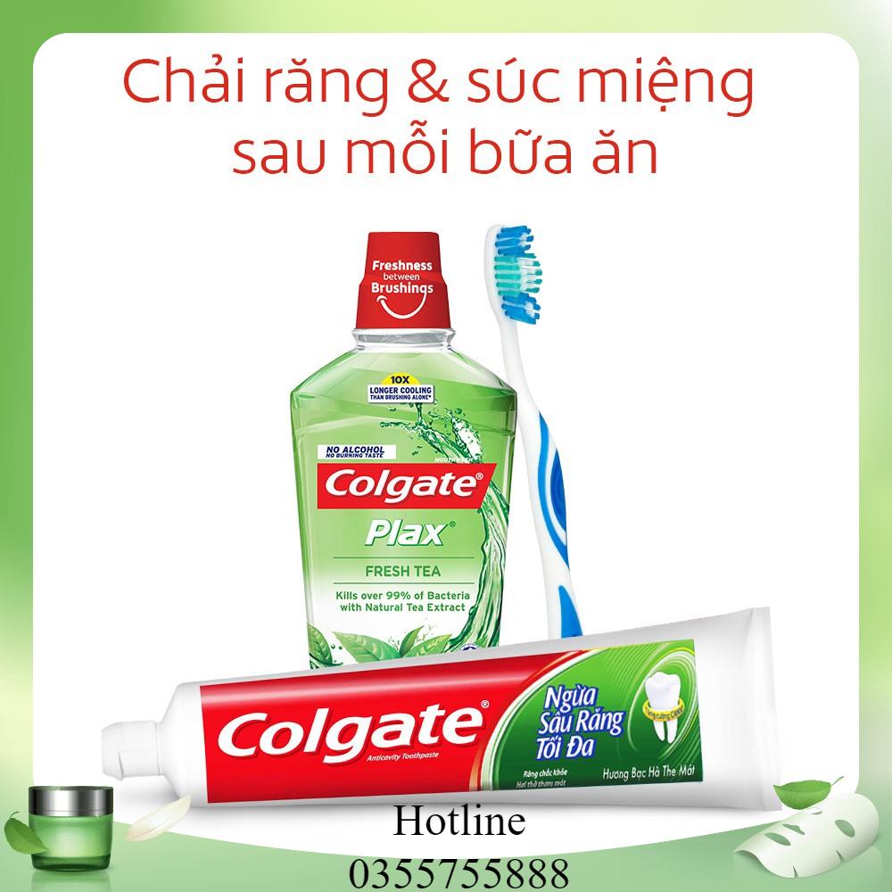 Combo 2 Cây Colgate ngừa sâu răng 225g tặng bàn chải