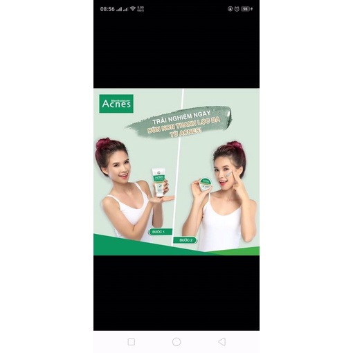 Sữa rửa mặt acnes bùn non,vitamin