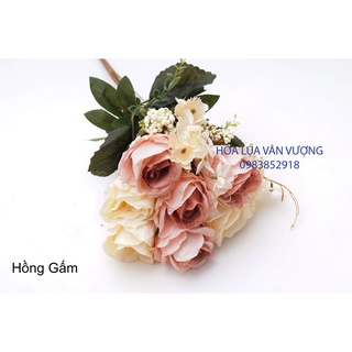 Hoa Giả 🌺 Hoa Hồng Lụa Gấm Đẹp