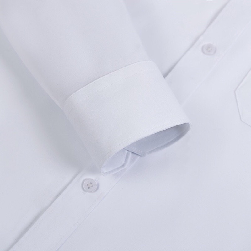 Áo Sơ Mi Nam Công Sở Trung tuổi.áo sơ mi trung tuổi Dài Tay Vải Cotton Trơn .Có Túi Ngực cao cấp