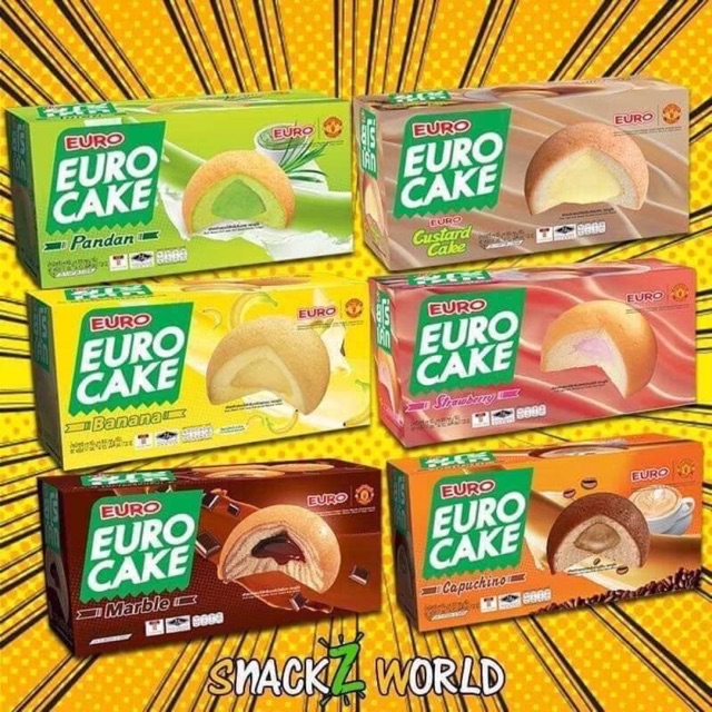 Hộp Bánh Trứng Thái EURO CAKE CUSTARD Hương Trái Cây Nhiệt Đới