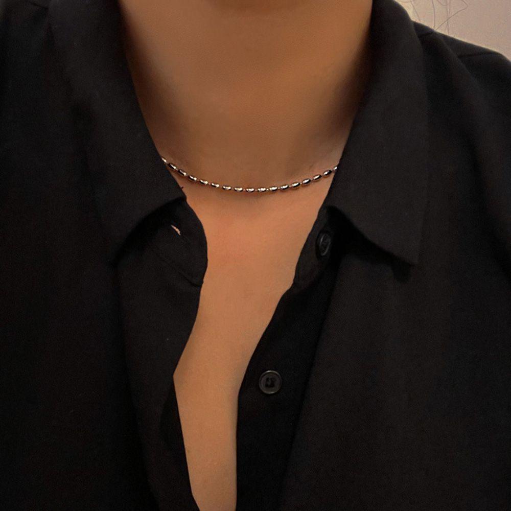 Vòng Cổ Xỏ Hạt Gạo Phong Cách Cổ Điển Dành Cho Nữ