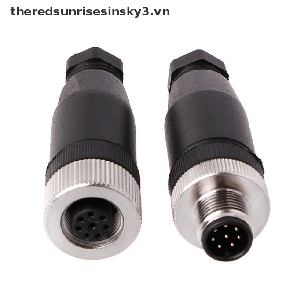 1 Đầu Nối Cảm Biến M12 3 / 4 / 5 pin Đực / Cái