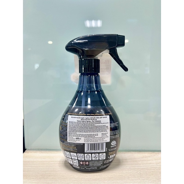 Xịt vải khử mùi & Ngăn ngừa vi khuẩn trên vải Oasis Classic black & Citrus 400ml