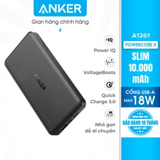 Pin sạc dự phòng ANKER PowerCore II Slim 10000mAh - A1261