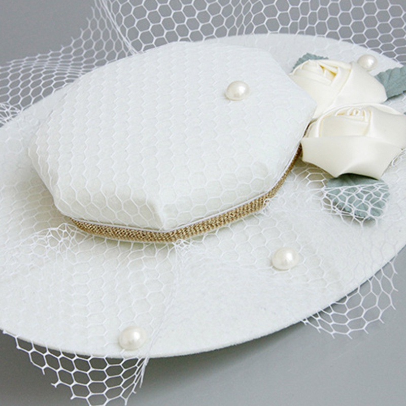 Mũ Lưới Đính Mạng Che Mặt Phong Cách Retro Cho Nữ