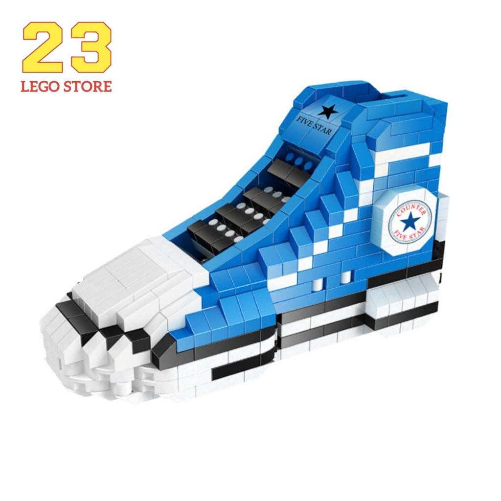 Bộ đồ chơi lắp ghép Giày thể thao Sneakers Converse mini cực ngầu, Đồ chơi lắp ráp giày Sneakers All Star