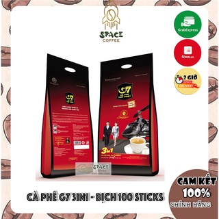 Date t03/26 cà phê hoà tan trung nguyên g7 3in1 - bịch 100 sticks 16gr