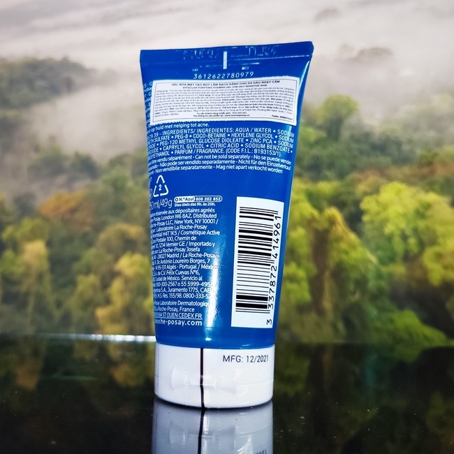 Gel Rửa Mặt Tạo Bọt Làm Sạch Dành Cho Da Dầu Nhạy Cảm La Roche-Posay Effaclar Foaming Gel 50ml