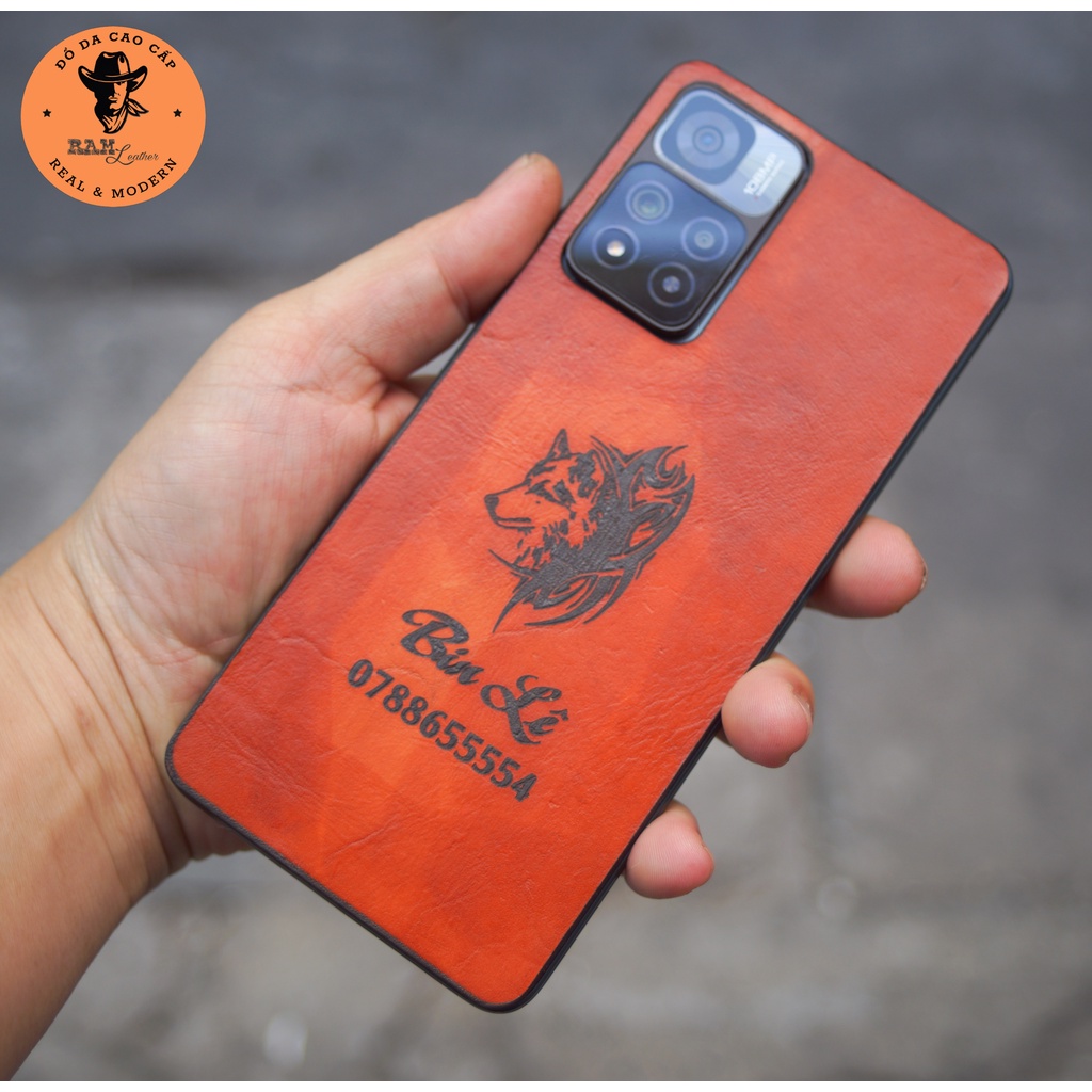 Tấm dán lưng điện thoại Xiaomi da bò vegtan - RAM Leather