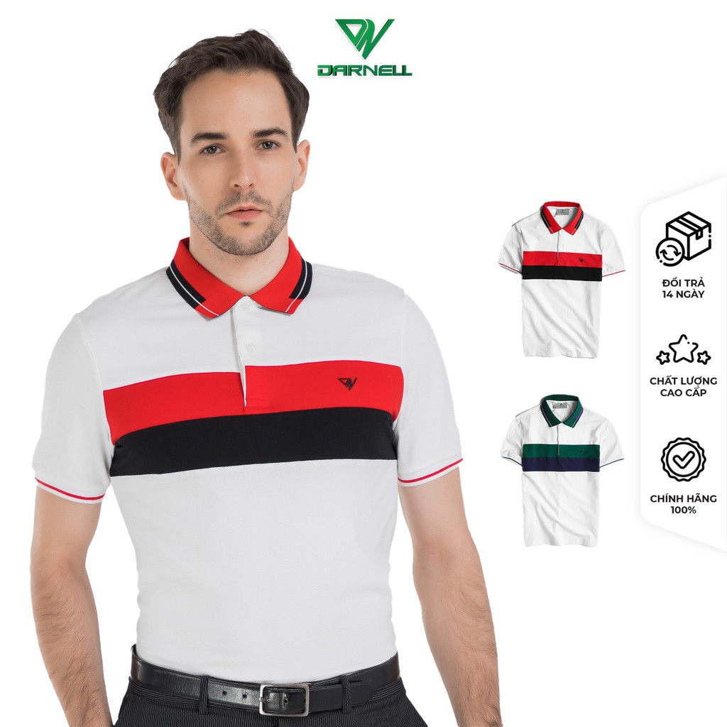 Áo Thun Nam DARNELL, Áo Polo Chính Hãng Cao Cấp, Áo Ngắn Tay Có Cổ, Áo Nam Công Sở Chất Cotton Mềm Mịn Bền Đẹp DN0038