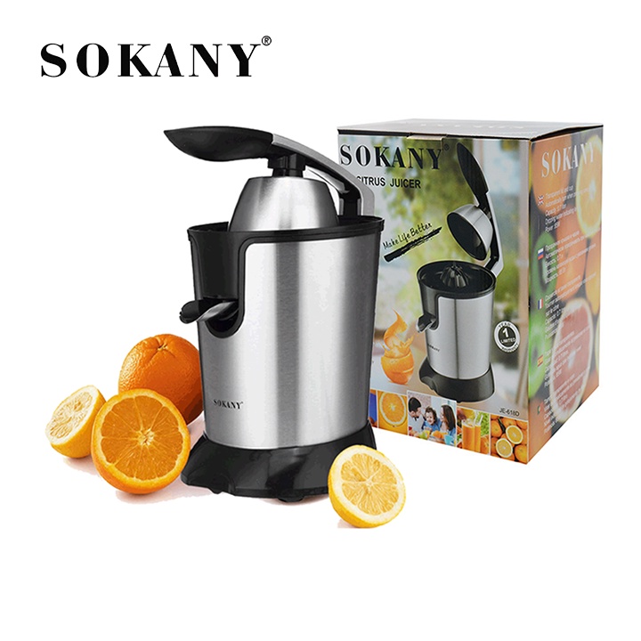 Máy Vắt Cam SOKANY JE-618D Tự Động Ép Cam Cao Cấp Công suất 85W
