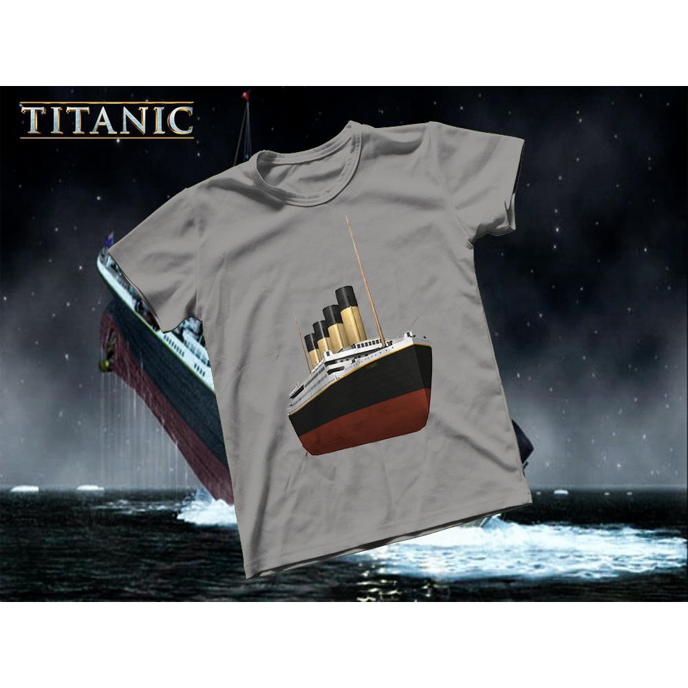 Áo thun Cotton Unisex - Movie - Titanic - Mô hình tàu titanic