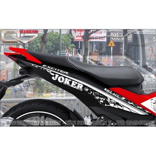 TEM RỜI EXCITER 150 TRẮNG ĐỎ ĐEN