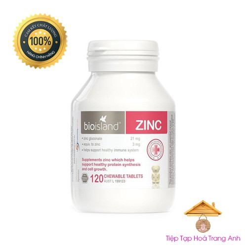 Kẽm ZinC Bioisland cho bé