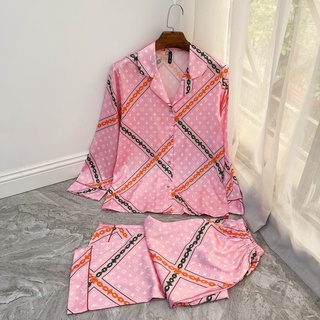 Bộ pijama lụa micky nơ hồng  Quảng Châu (sz dưới 57kg)