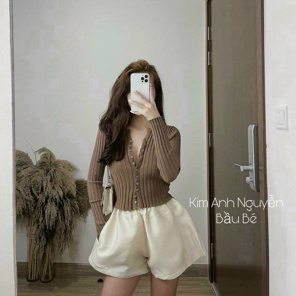 Quần sooc nữ tatac mền đẹp quần đùi phồng short 2 túi cạp chun nhiều màu-Minxy shop