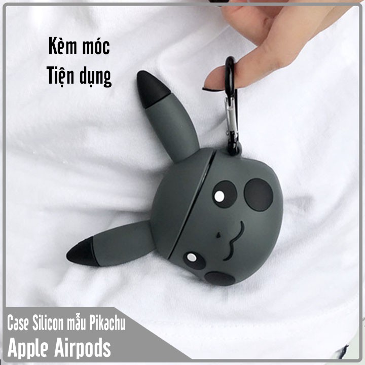 Túi đựng silicon cho tai nghe Airpods hình PIKACHU