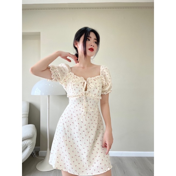 Đầm cherry nơ ngực  🍒🍒🍒