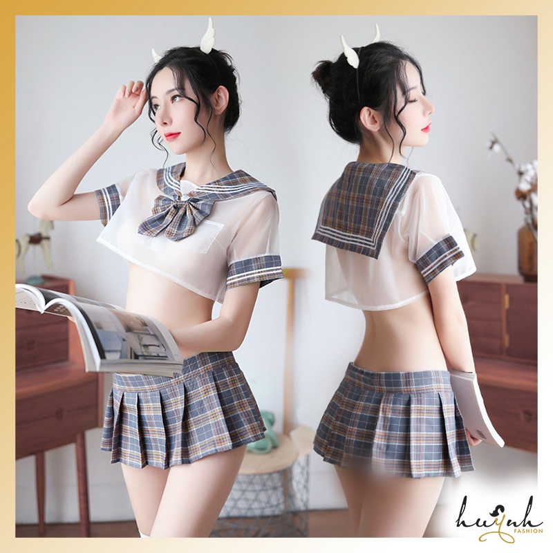 Đồ ngủ hóa trang cosplay nữ sinh ngoan cap cấp - CO08