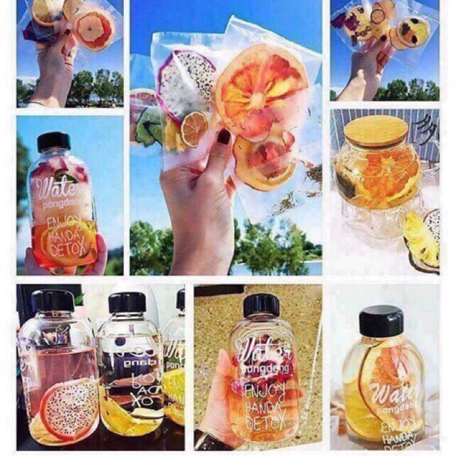 Gói Trà Detox Trái Cây Sấy Khô Giảm Cân Dùng Thử Mix 3-4 Vị/Gói hình thật - Detox trái cây giảm cân