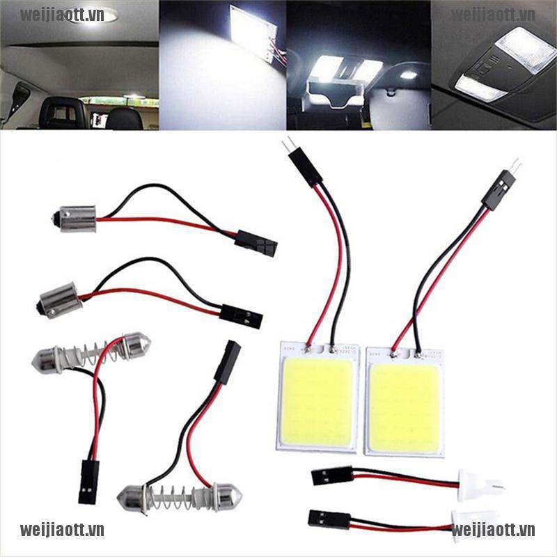Bảng Đèn Led Ánh Sáng Trắng 24cob Cho Xe Hơi