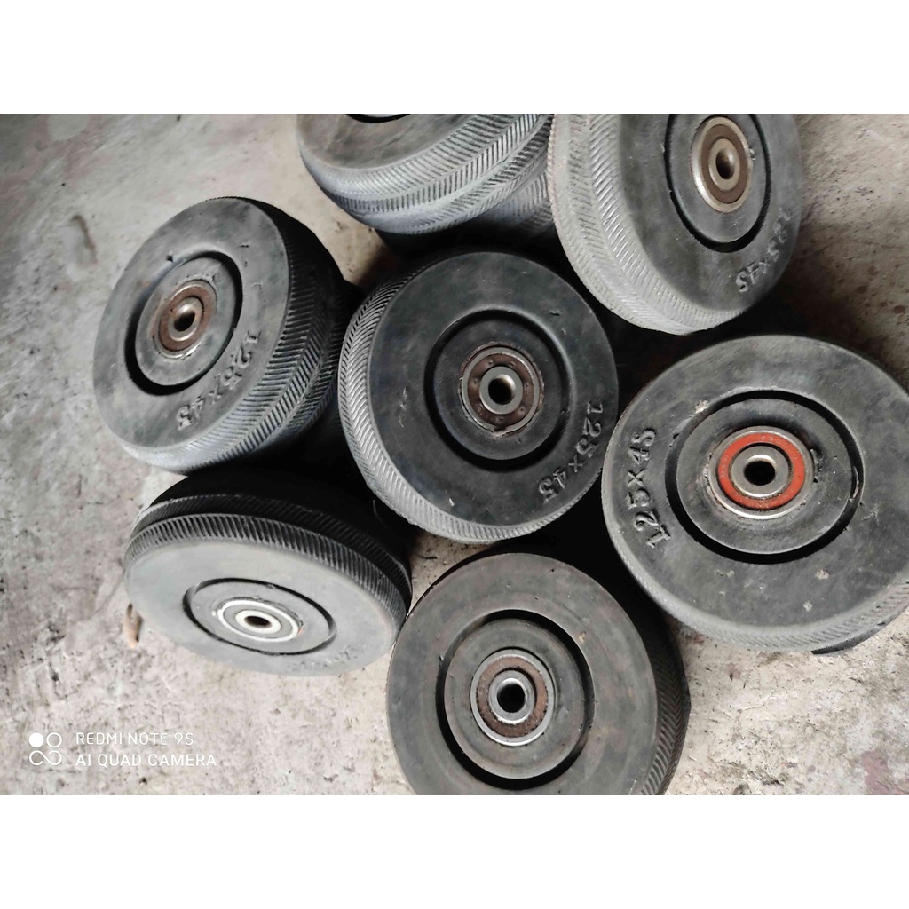 Bánh xe cao su 125mm  Bánh xe cao su đặc BCS125 Bánh xe cao su  Bánh xe chở hàng