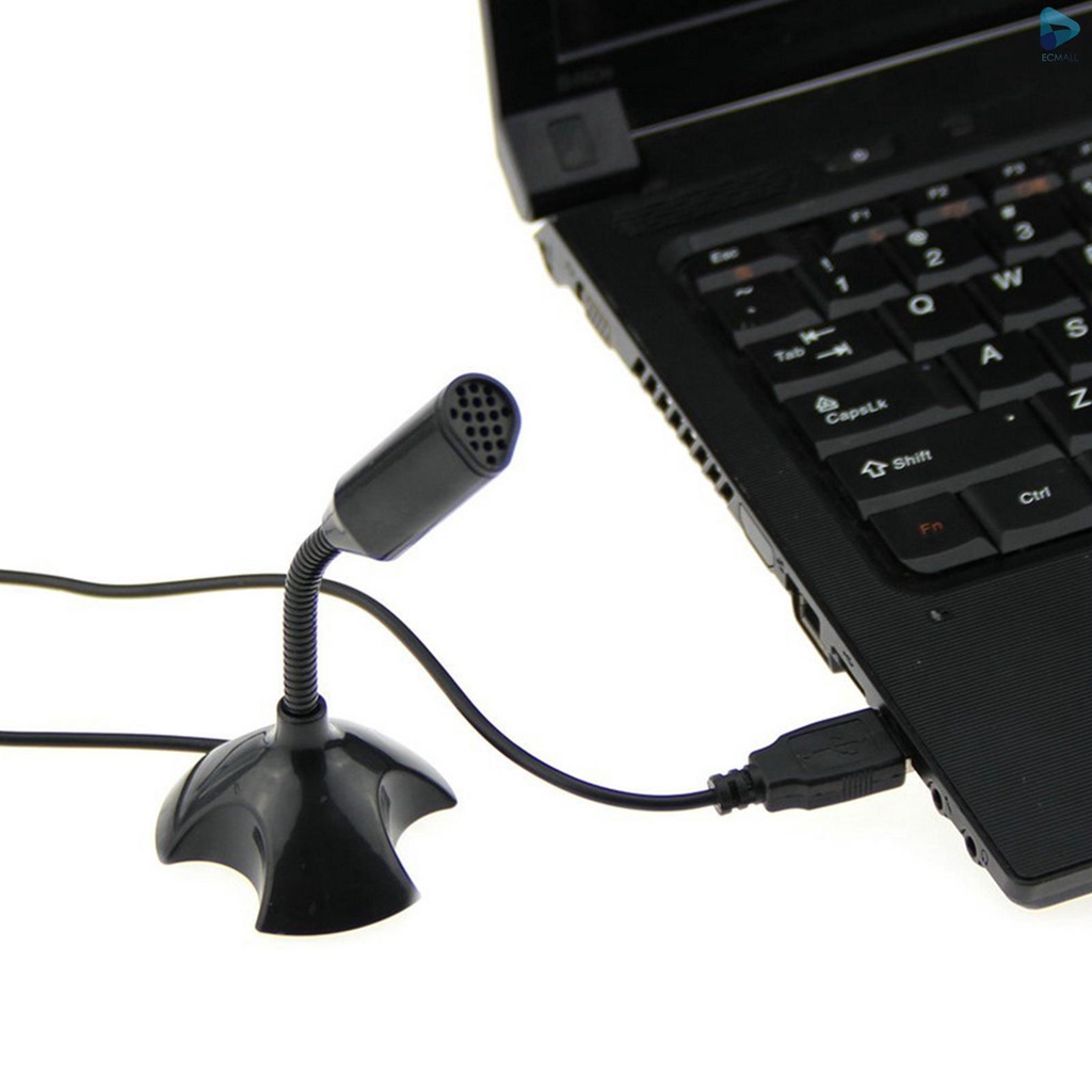 USB Computer Microphone with Stand Portable for PC Laptop Recording Gaming Online Chatting Desktop Omnidirectional Condenser Microphone