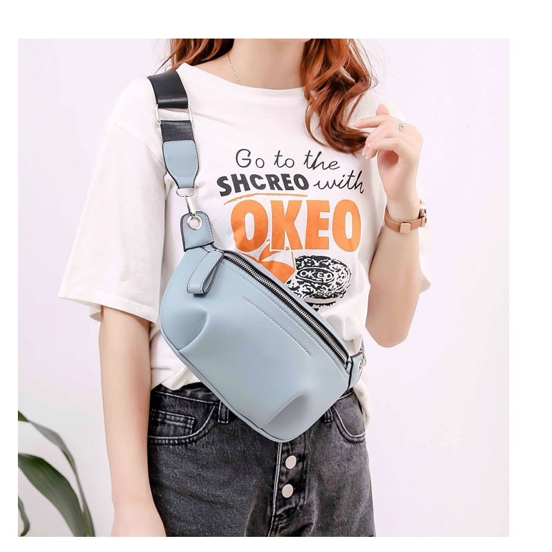 Túi đeo chéo trước ngực trẻ trung năng động da siêu mềm DC06 túi bao tử Chip Xinh Bag | BigBuy360 - bigbuy360.vn