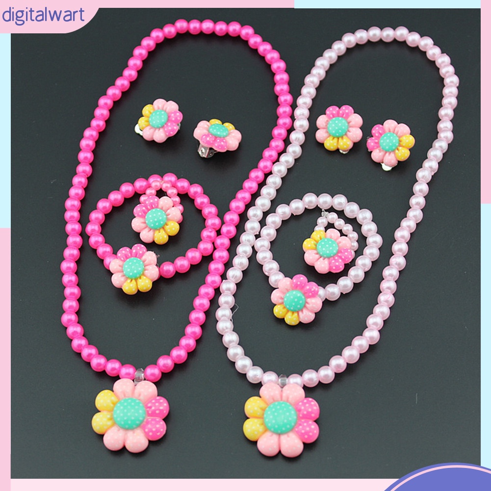 Bộ trang sức ngọc trai đồ chơi cho bé ngọt ngào dễ thương