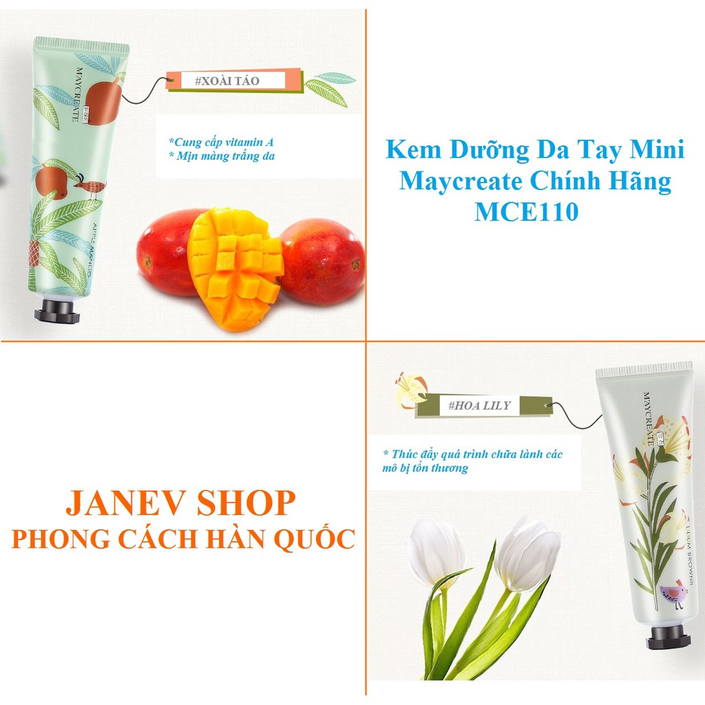 Kem Dưỡng Da Tay Mini Maycreate Chính Hãng MCE110