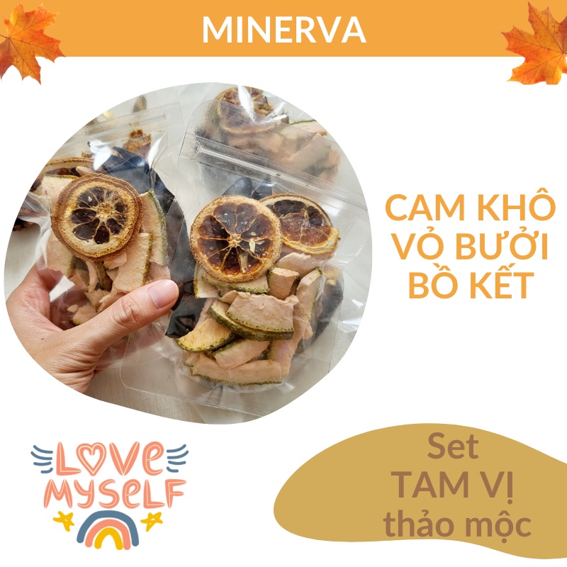 Set lá xông nhà CAM - QUẾ - HỒI dùng cho bếp đất nung