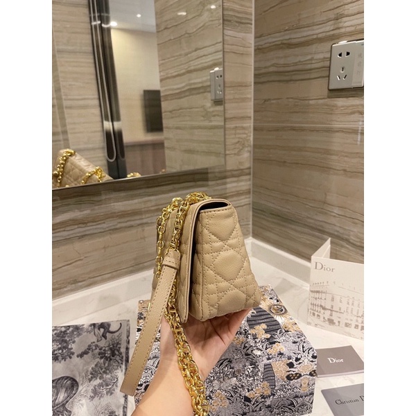 TÚI DIOR CARO SIZE 20CM KHOÁ VÀNG