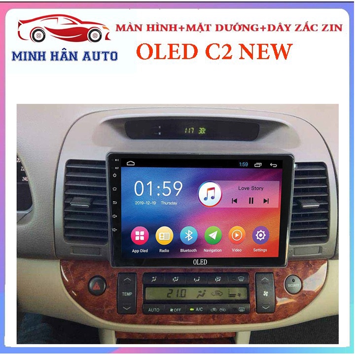 TẶNG VIETMAP S1-COMBO màn hình OLED C2 NEW kèm dưỡng cho xe TOYOTA CAMRY 2003-2007,phụ kiện đồ chơi xe ô tô